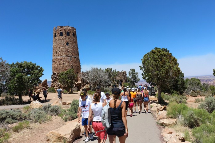 7月中旬美国大峡谷区域,洛杉矶区域的气温是多