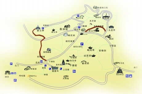 栖霞寺地图图片