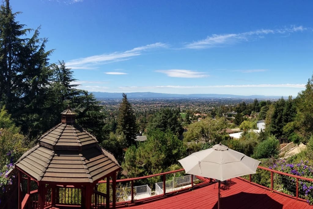 live high in the hills overlooking silicon valley