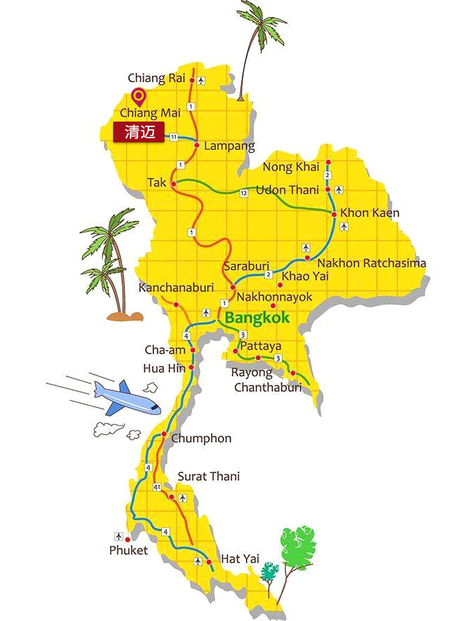清迈 自由行攻略 清迈在哪里 清迈位于泰国北部