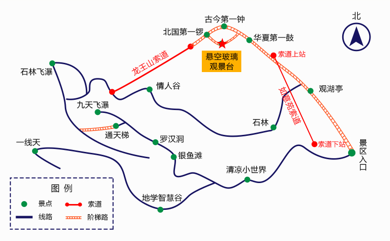 京东大峡谷游览路线图图片