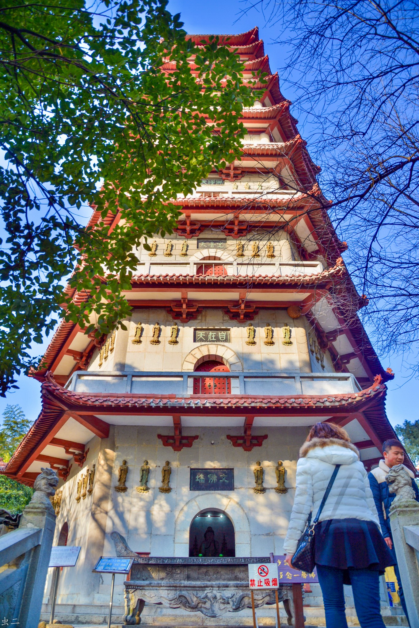 芦山行13 东林寺 聪明泉 文佛塔 慧远祖师纪念塔古塔巡礼系列之127