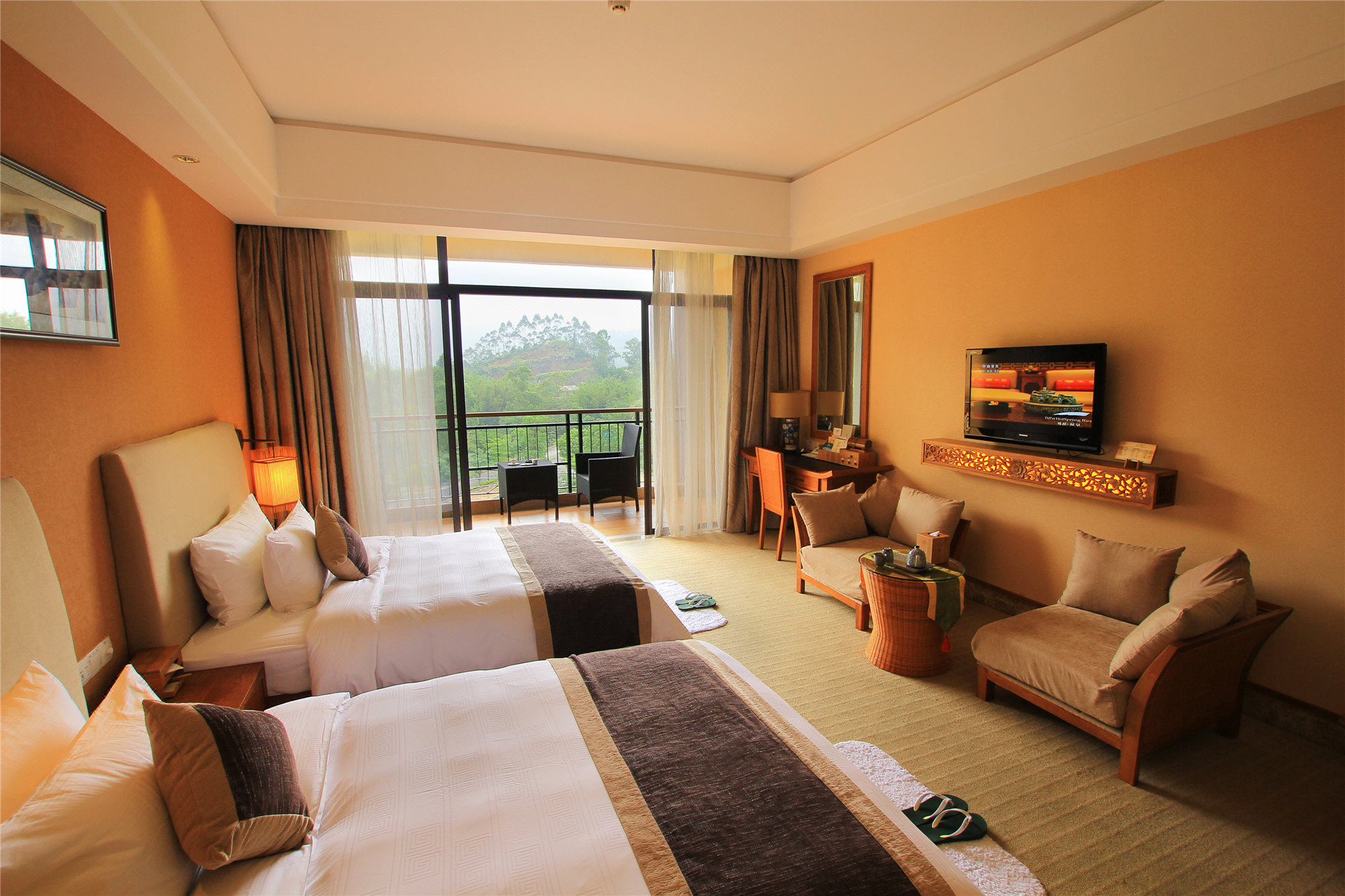 惠州龙门地派温泉度假酒店2天1晚自驾套餐含双早双人无限次地派温泉