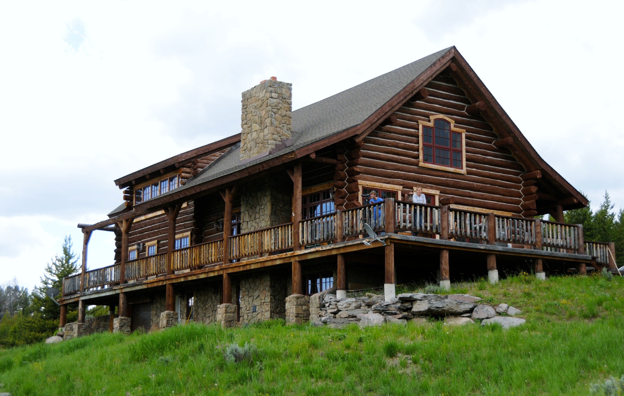               :黄石公园小木屋.