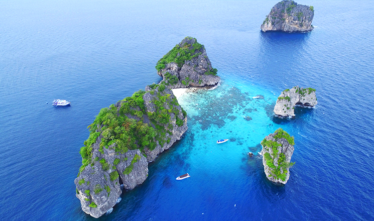 兰塔岛bida岛深潜与鲸鲨共舞甲米一日游bida岛潜点群海洋生物天然栖息