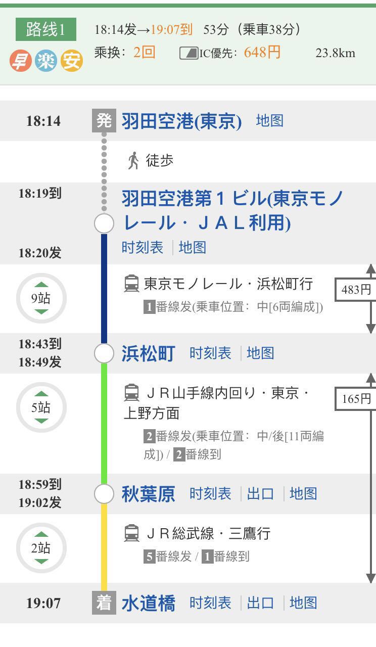 求从羽田机场到jr线水道桥站最便捷的交通方式 马蜂窝