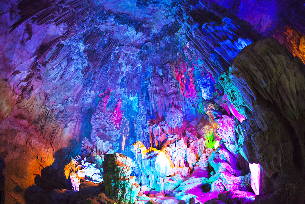 桂林阳朔探秘喀斯特地貌岩洞奇观银子岩门票(快速入园 亚洲溶洞奇观