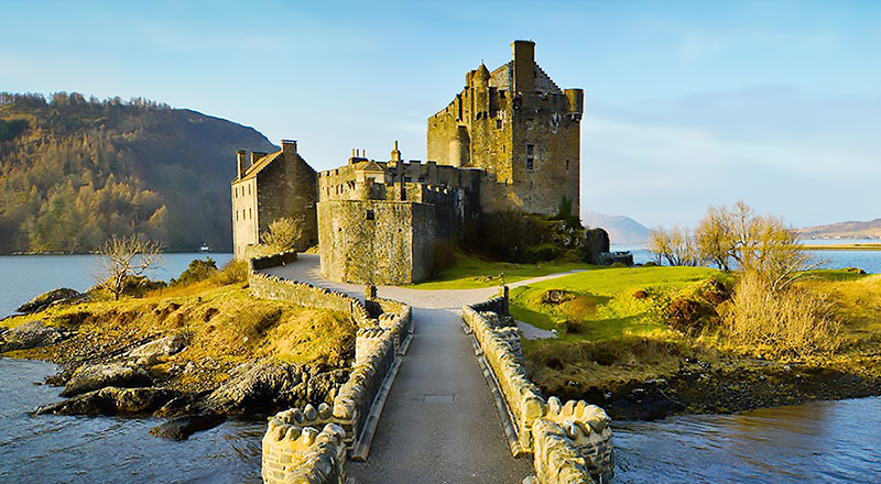 苏格兰 爱莲朵娜城堡 浪漫城堡 007电影取景地