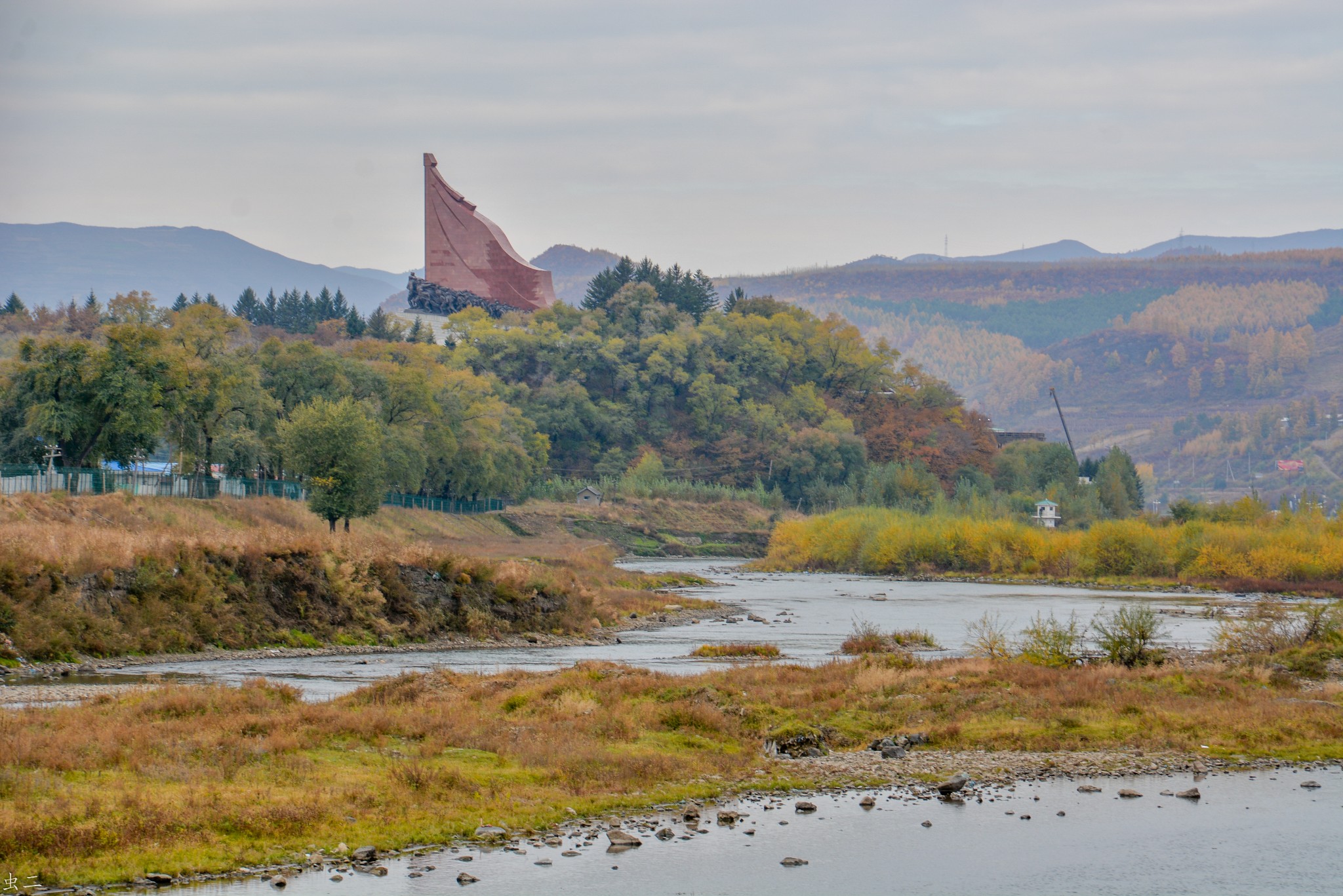 长白 鸭绿江公园 朝鲜惠山市口岸_游记