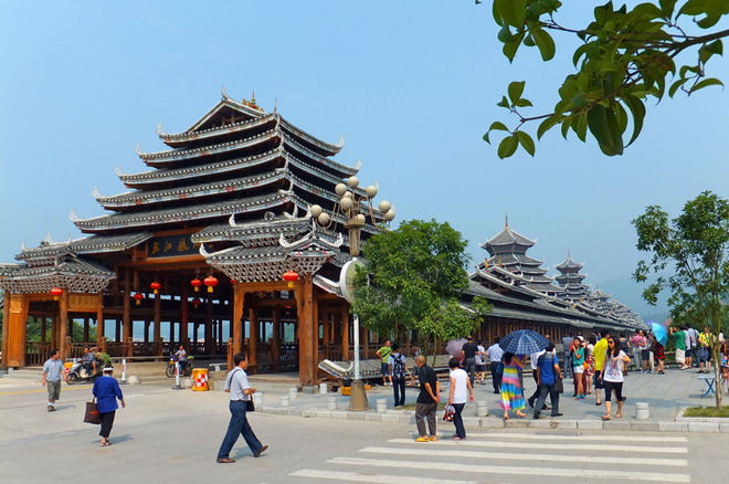 柳州三江侗鄉國賓館園景標/大一晚一間 程陽八寨