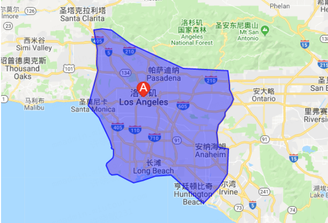 大洛杉矶地区人口图片