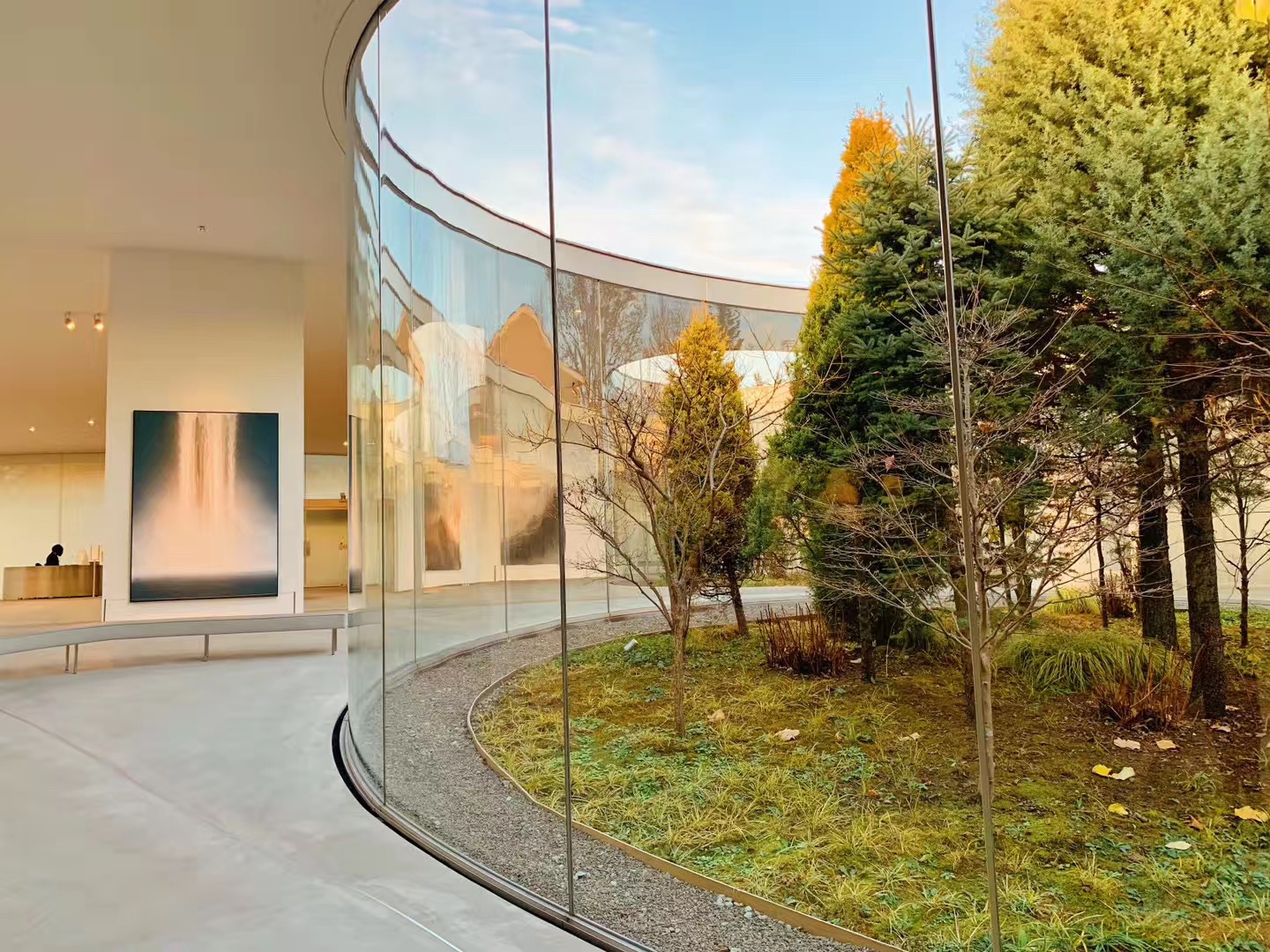 流动的幻世——轻井泽千住博美术馆_游记