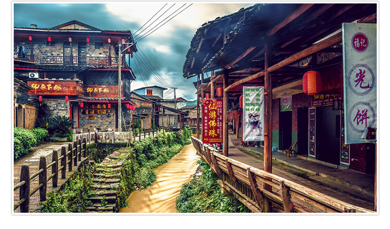 武夷山下梅古民居民俗体验一日游diy竹筒饭做木印糕点打芝米粿游玩下