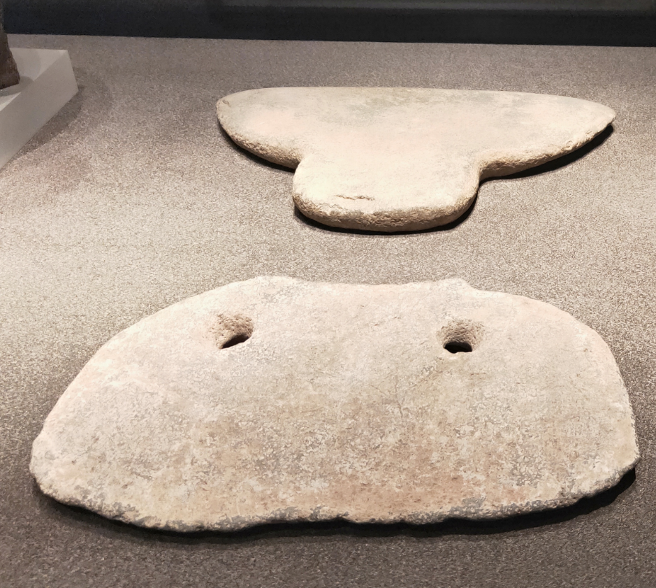             图40  双孔宽扁形石