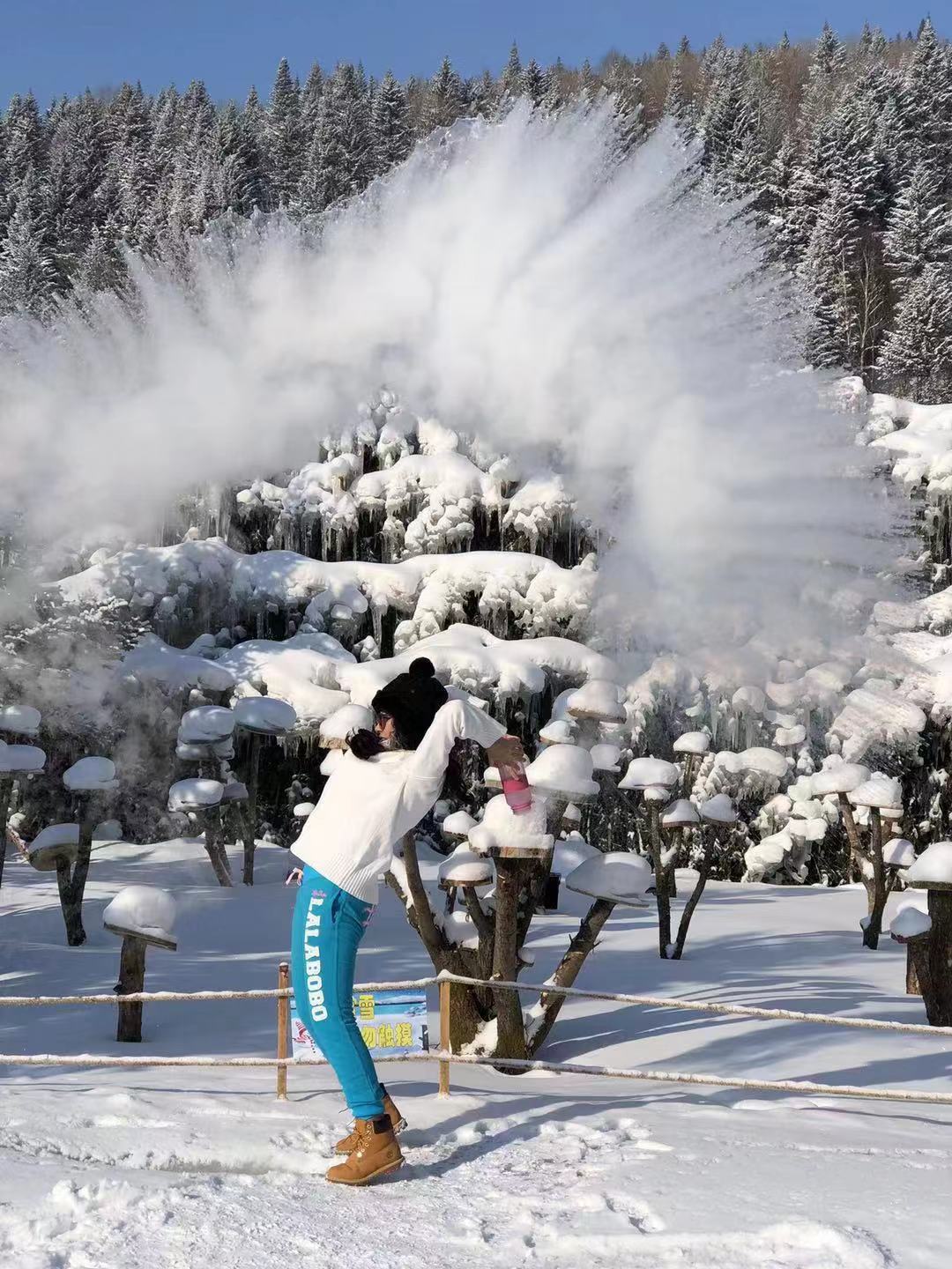 南方人东北玩雪之旅,冰冷的外表,像水一般柔情