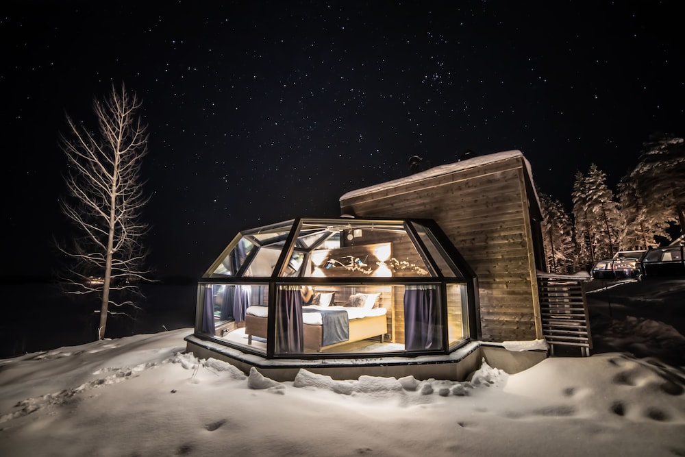 芬兰北极光玻璃房图片