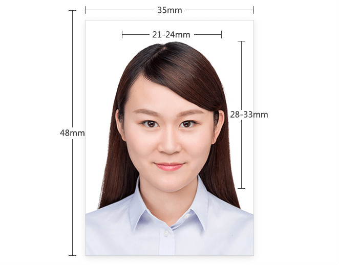 小两寸白底证件照图片