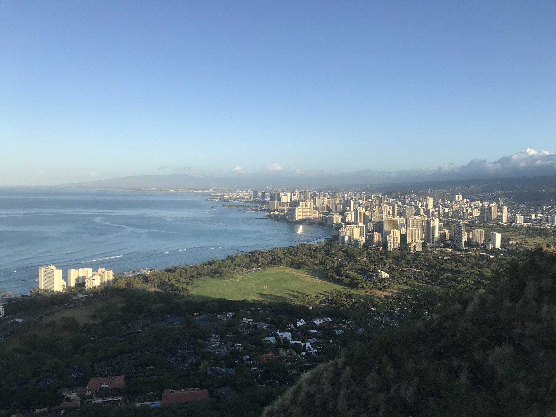 夏威夷 檀香山 diamond head和waikiki beach_游记