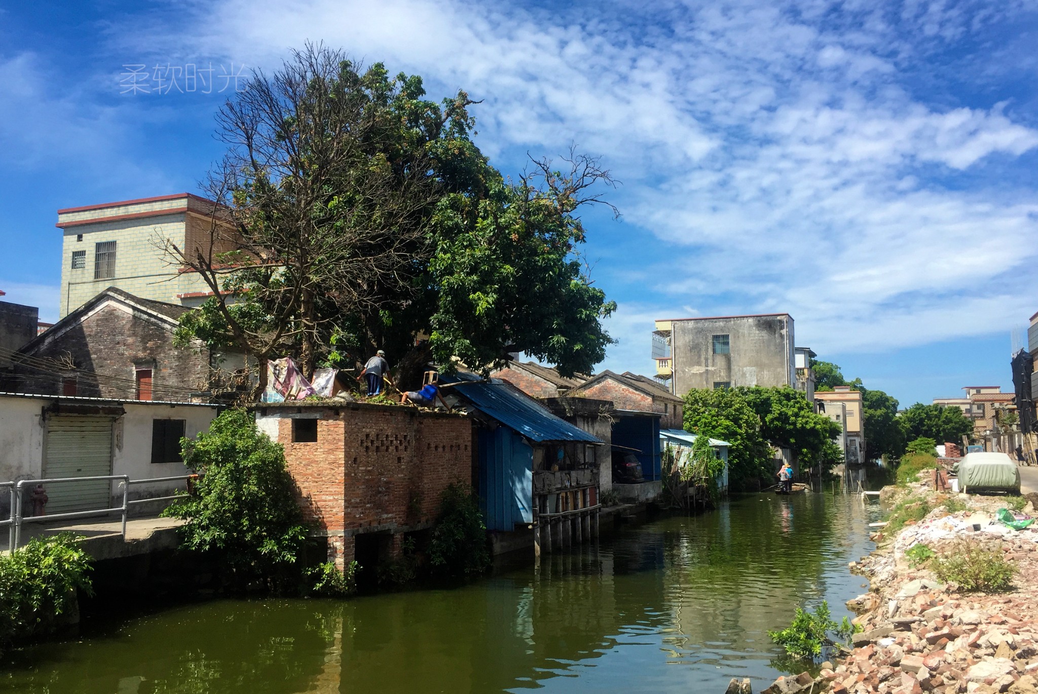 东风村大鳌镇的一个水乡