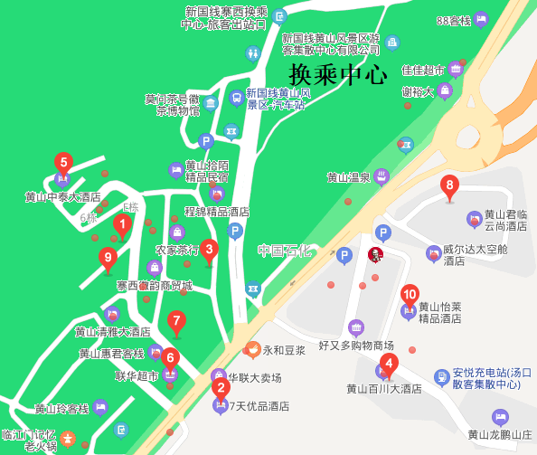 黄山汤口镇地图图片