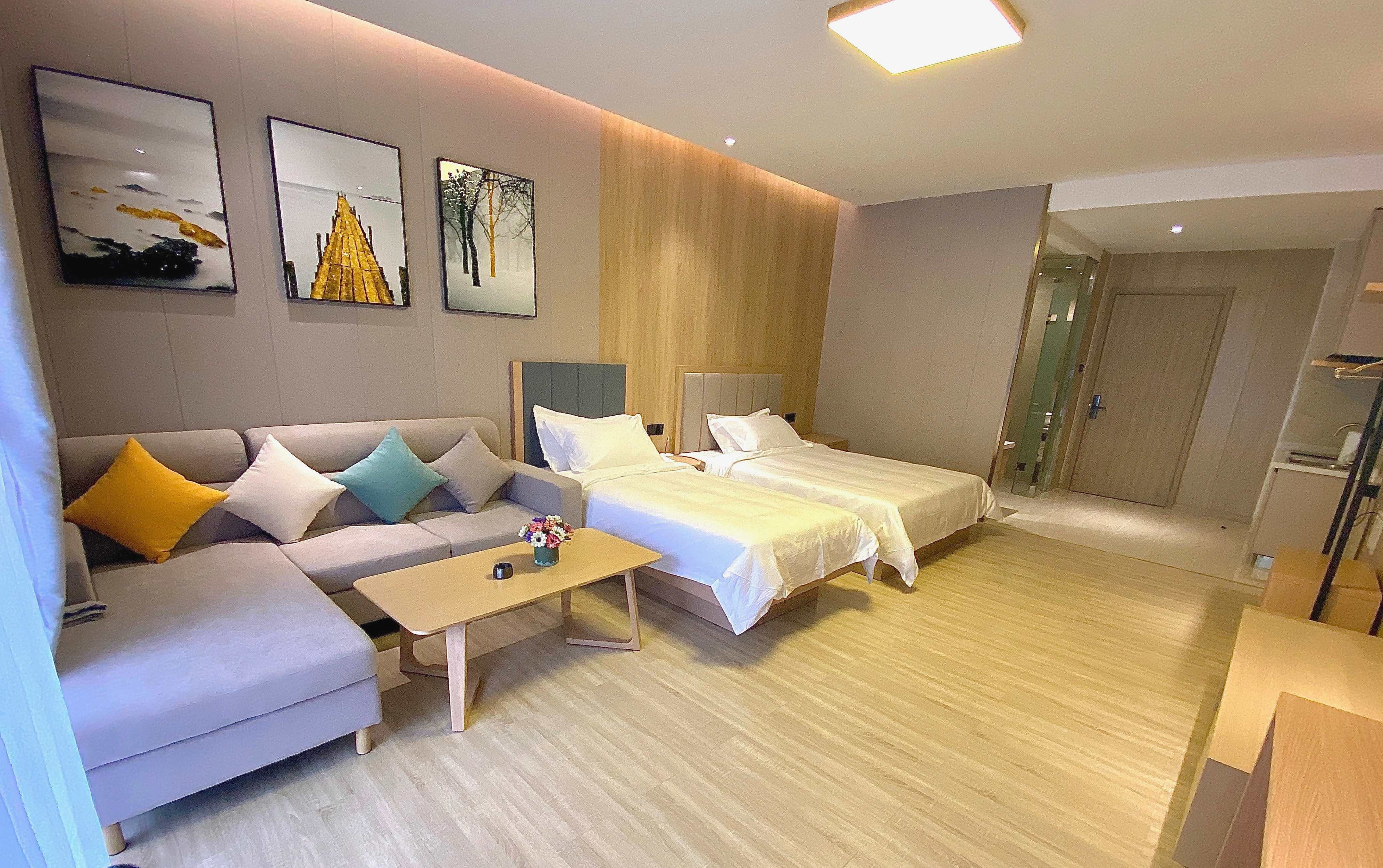 洛阳老君山门票双人1晚斯维登酒店君山怡景公寓可加索道