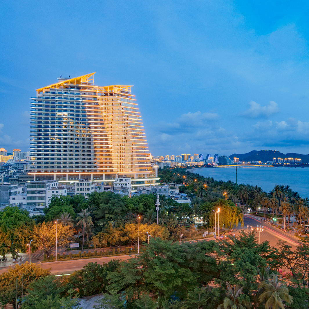 三亚湾洛克铂金酒店23晚套餐享超级海景房视房态升一级每日双早蜜月