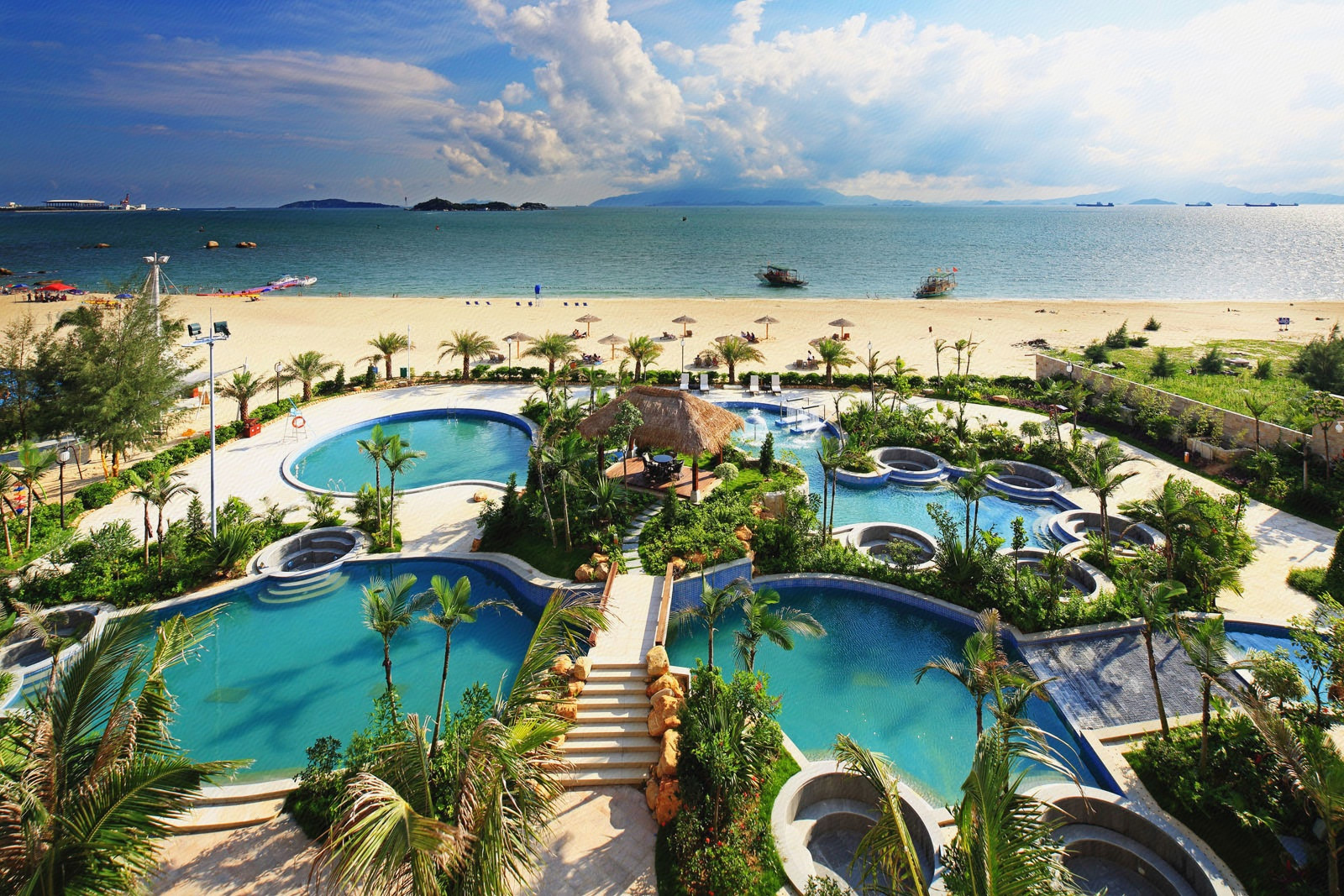 惠州巽寮湾金海湾嘉华温泉度假酒店2天1晚 双人自助早餐 2日无限次