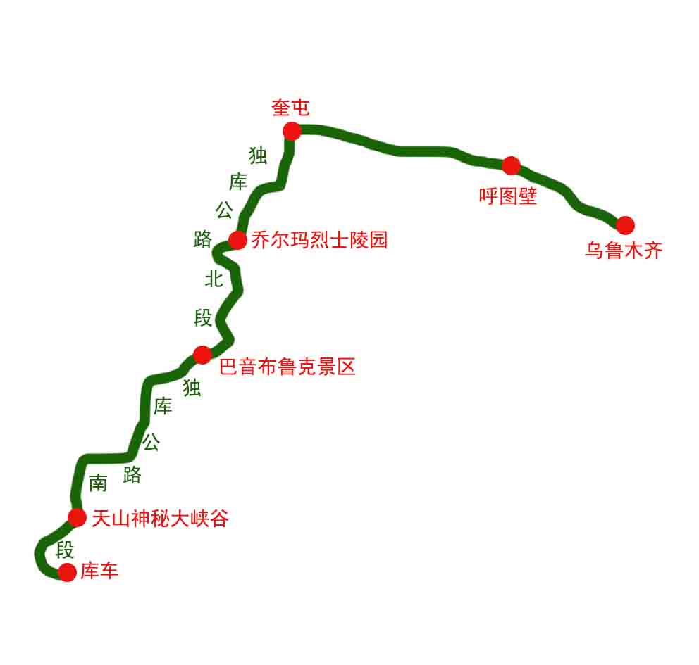 独库公路纯玩3日游乌鲁木齐集合库车散团s101天山秘境公路独库公路