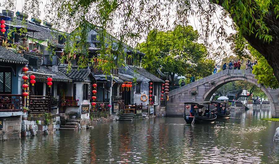 杭州到乌镇西塘一日游(乌镇东栅日景 西塘古镇夜景·江南水乡·古镇古