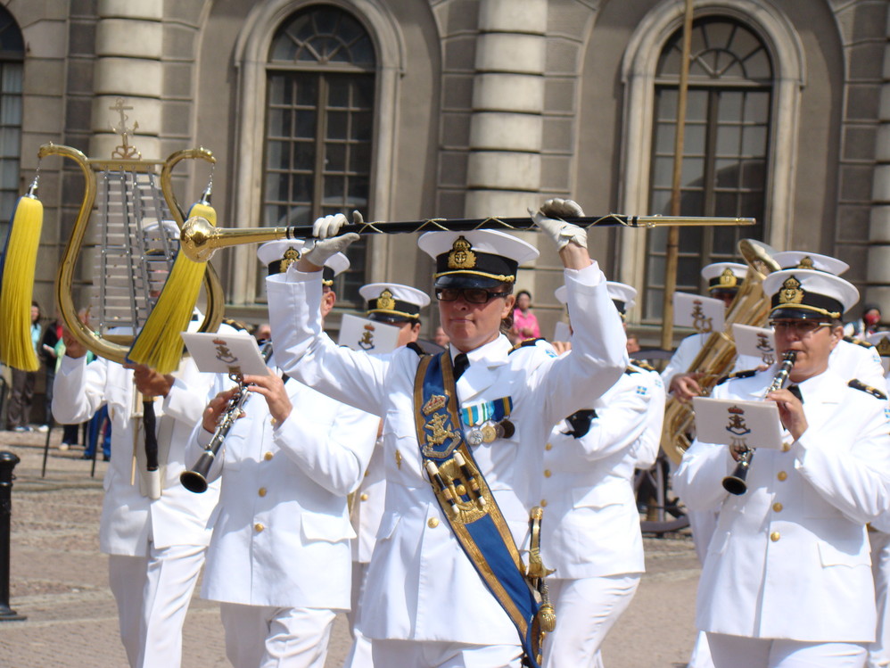 瑞典军乐队及卫兵换岗