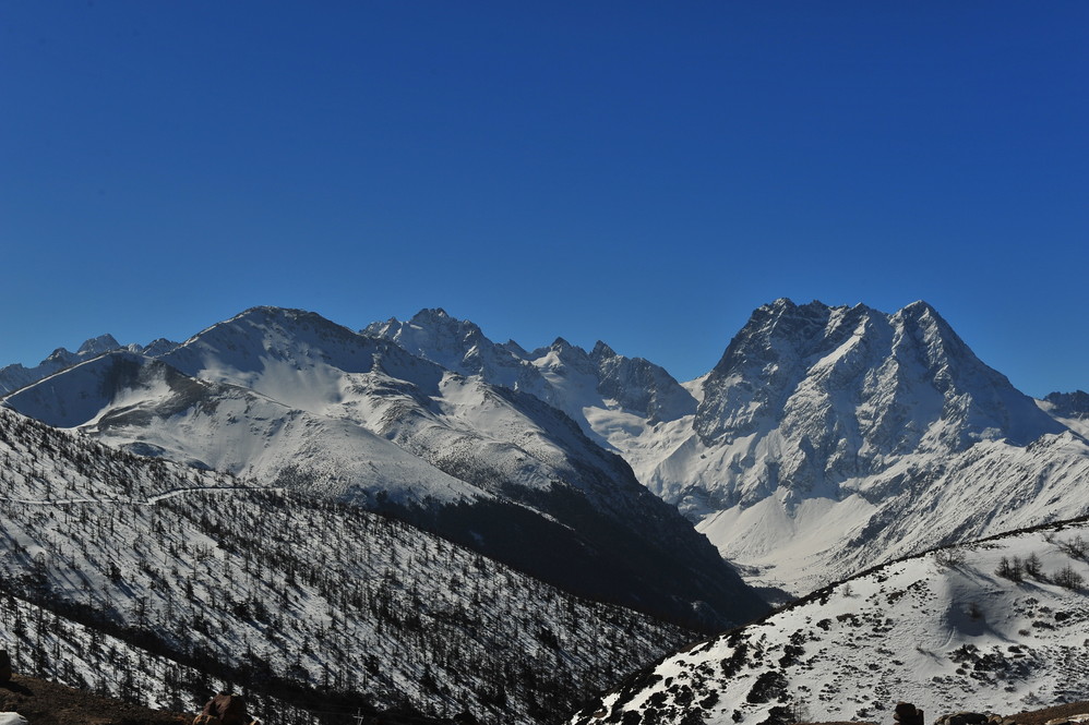 香格里拉大雪山垭口图片