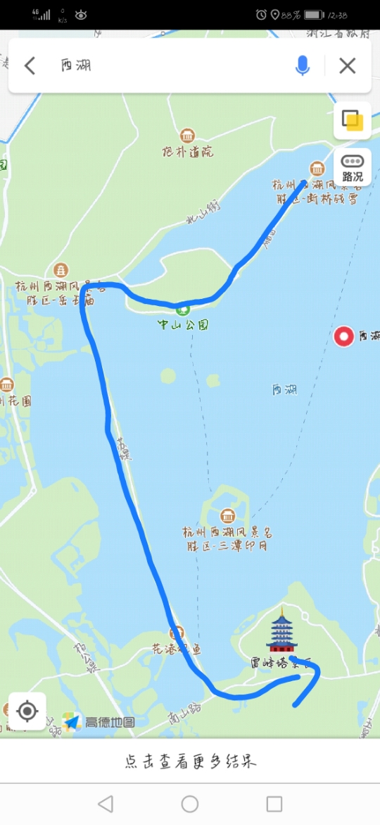 杭州一日游经典路线图图片