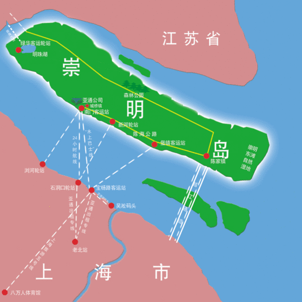 崇明岛面积图片