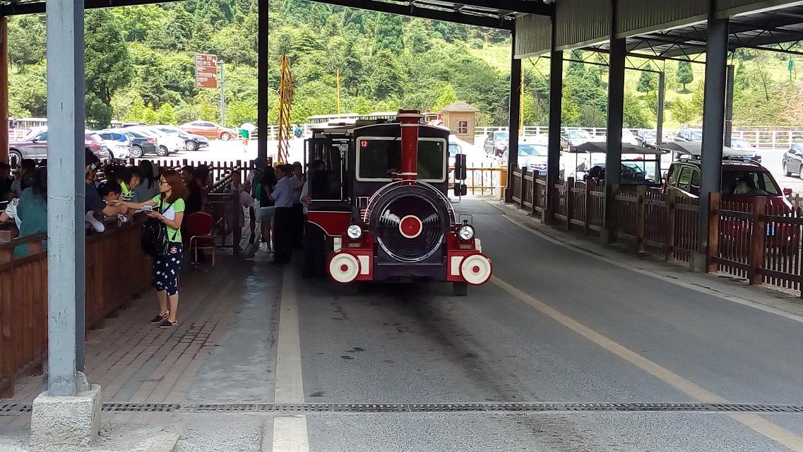 就能感覺到 越來越涼快 心情也大好 雲朵 很漂亮 仙女山景區小火車