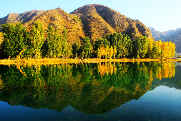 浅秋,野三坡拒马河风光