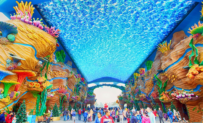 狂欢夜 皇家圆明园 风水宝地石景山公园 中山石博宇宙城两日美食游