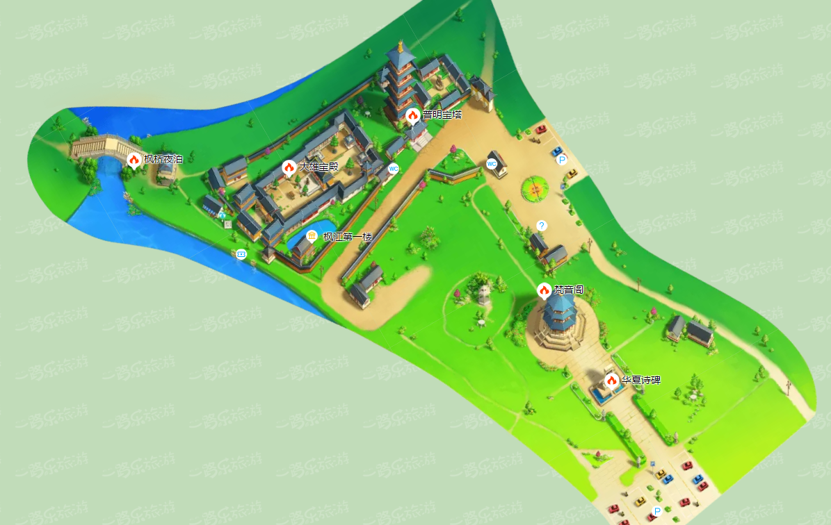 寒山寺 智能导游 手机使用,不含门票