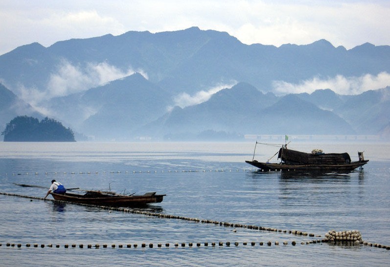 【杭州出發】千島湖釣魚島觀巨網捕魚休閒1日遊 純玩無購物 乘坐遊艇