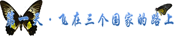 第一天~飞在三个国家的路上 第一天~飞在三个国家的路上