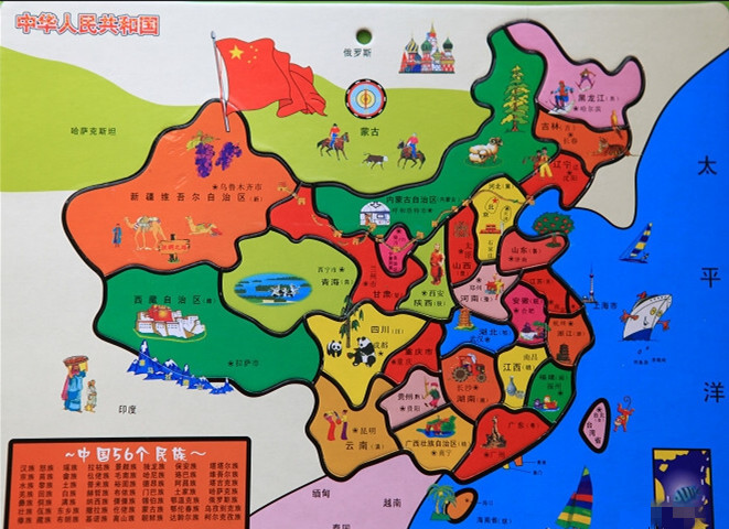 中国各省区特产地图图片