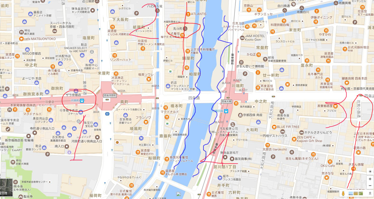 京都鸭川地图图片