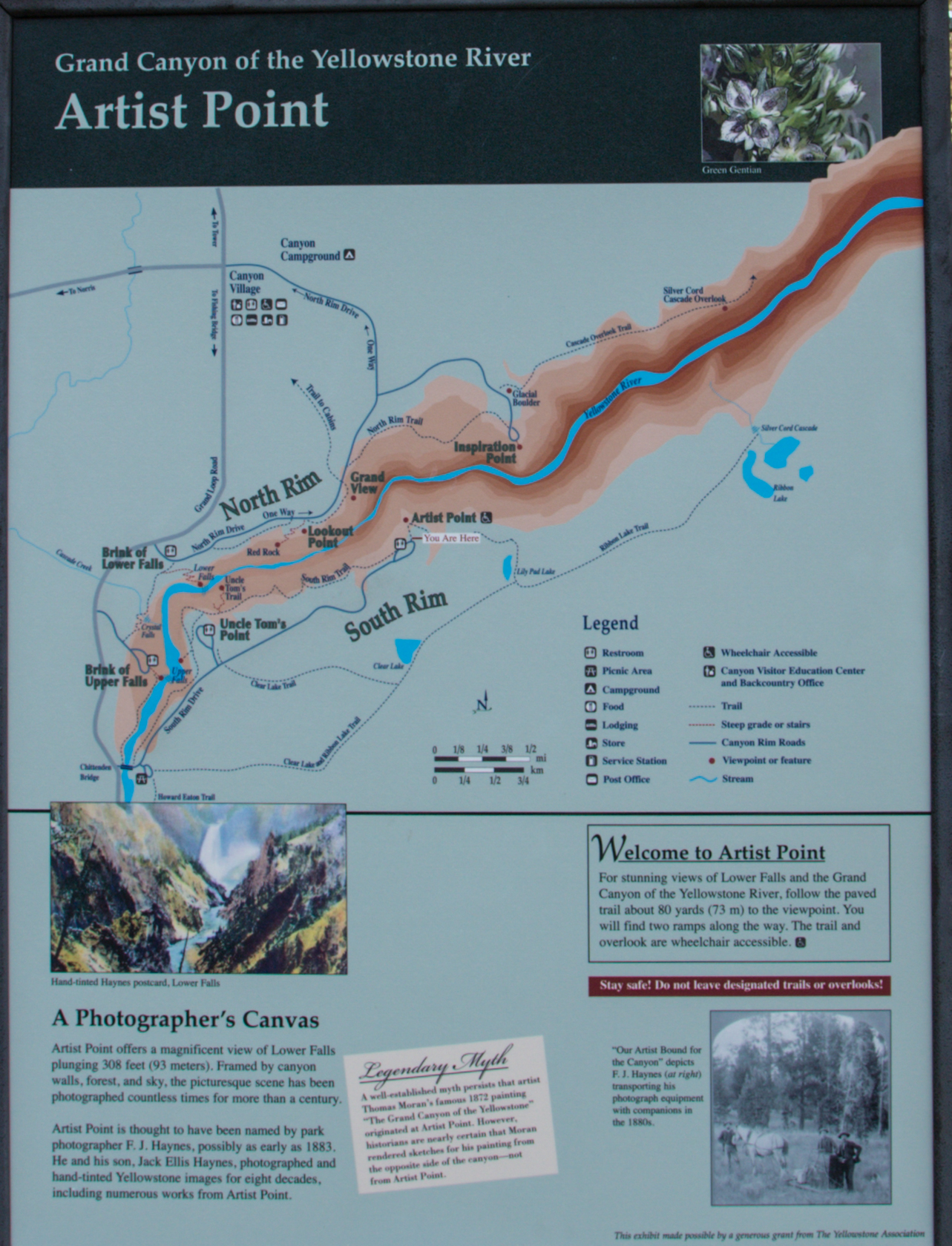 黄石国家公园平面图图片