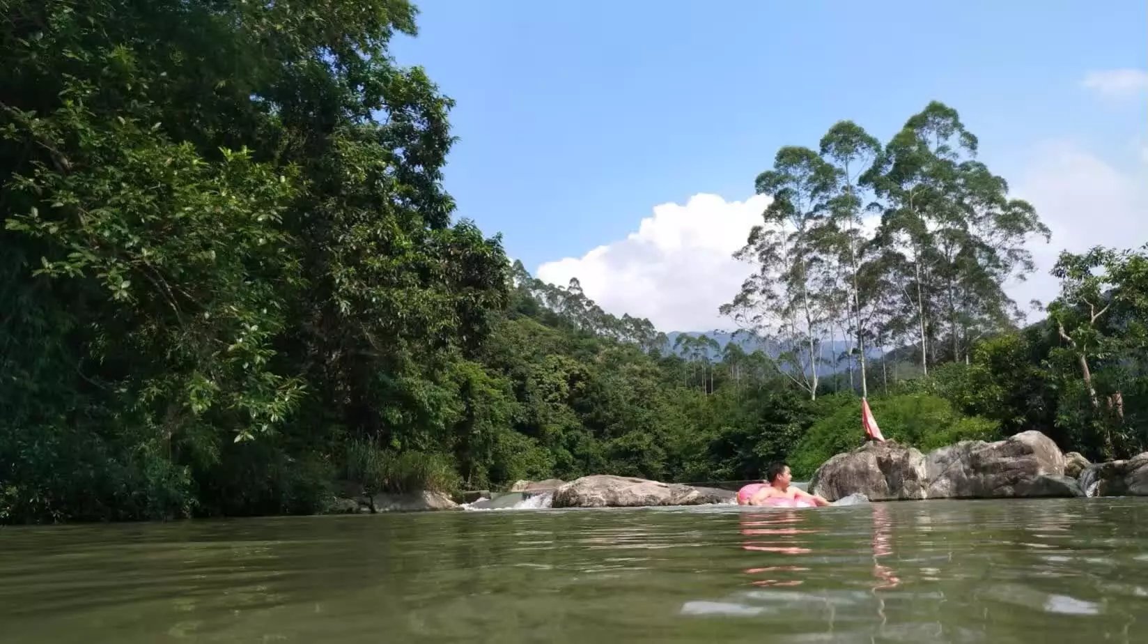 九在囧途增城兰溪水美村玩水