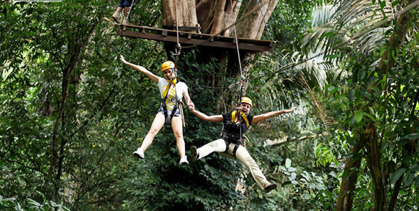 免费升级 普吉岛丛林飞跃 热门hanuman world哈奴曼skyline16站/20站